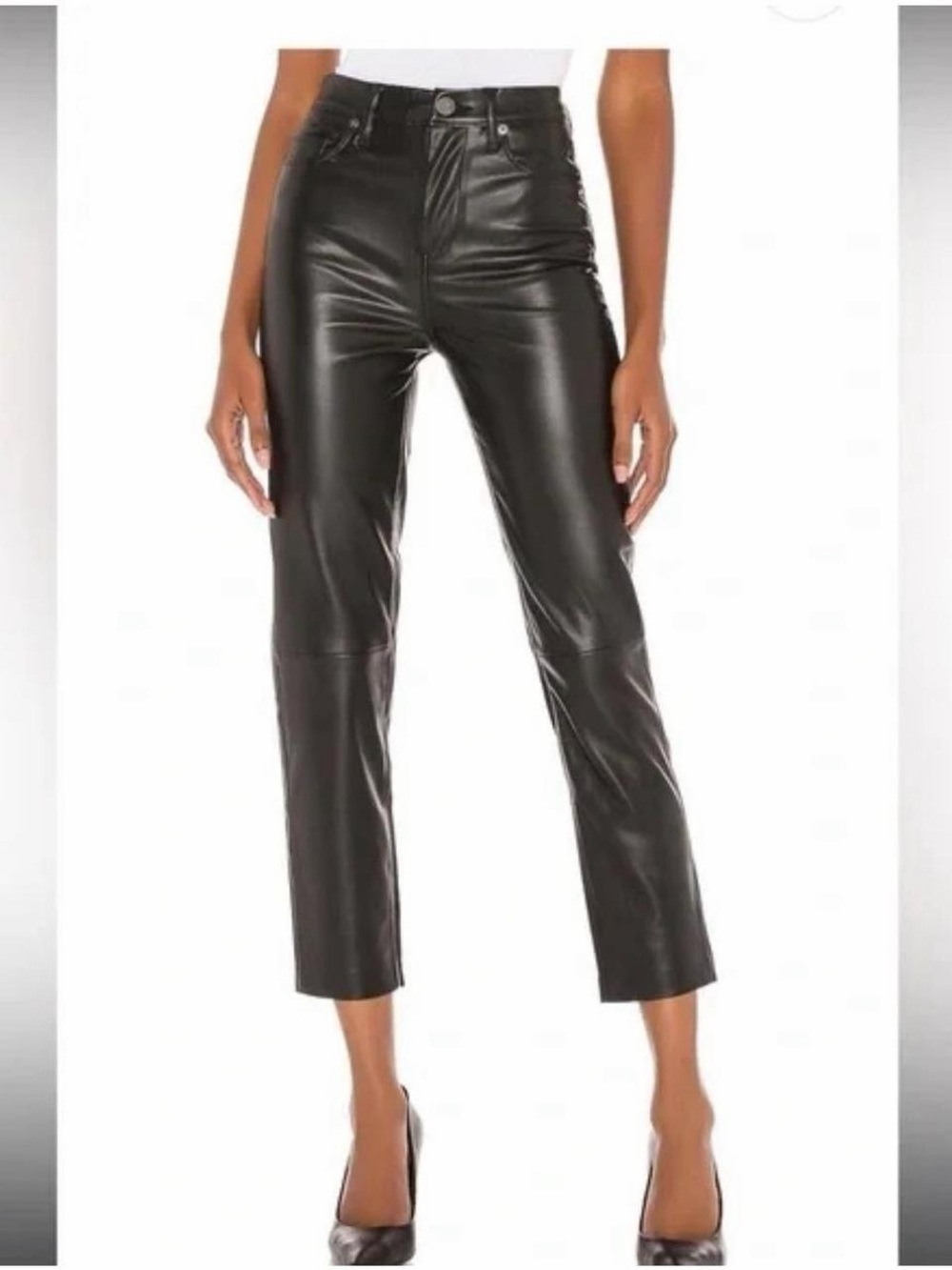 BLANKNYC Faux Leather straight leg pant size 24